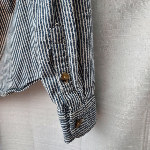 Abercrombie Striped Button Up Medium - Picture 4 of 6